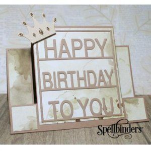Spellbinders Card Creator Step Card - Decorated Birthday 7 pcs